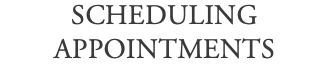 scheduling appointments